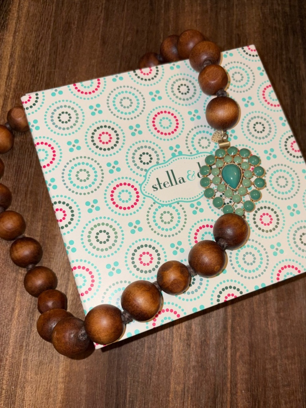 Stella & Dot - Charlize Wood Necklace